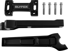 SLYFOX Handlebar Riser Kit - Straight - 1" Clamping - 8" Rise - Black SF-1001-08-B