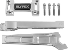 SLYFOX Handlebar Riser Kit - Straight - 1" Clamping - 8" Rise - Raw SF-1001-08-R