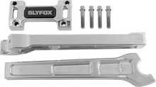 SLYFOX Handlebar Riser Kit - Straight - 1-1/8" Clamping - 10" Rise - Raw SF-1003-10-R