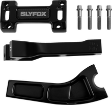 SLYFOX Handlebar Riser Kit - Pullback - 1" Clamping - 6" Rise - Black SF-1002-06-B