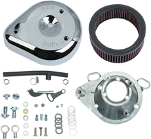 S&S CYCLE Teardrop Air Cleaner Kit - Chrome - S&S® Super E&G Carburetor Only 17-0404