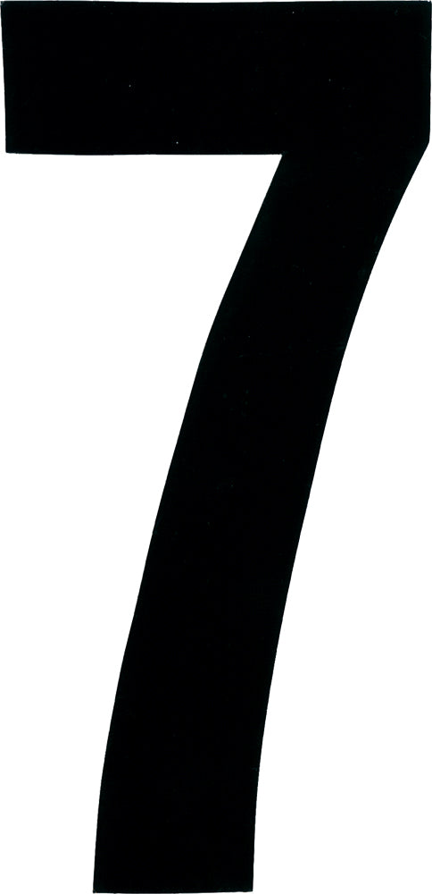 #7 6" Black Extreme Digits 3/Pk