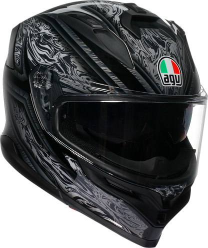 AGV K7 Helmet - Damascus - Black/Silver - Large 2118399004-010-L
