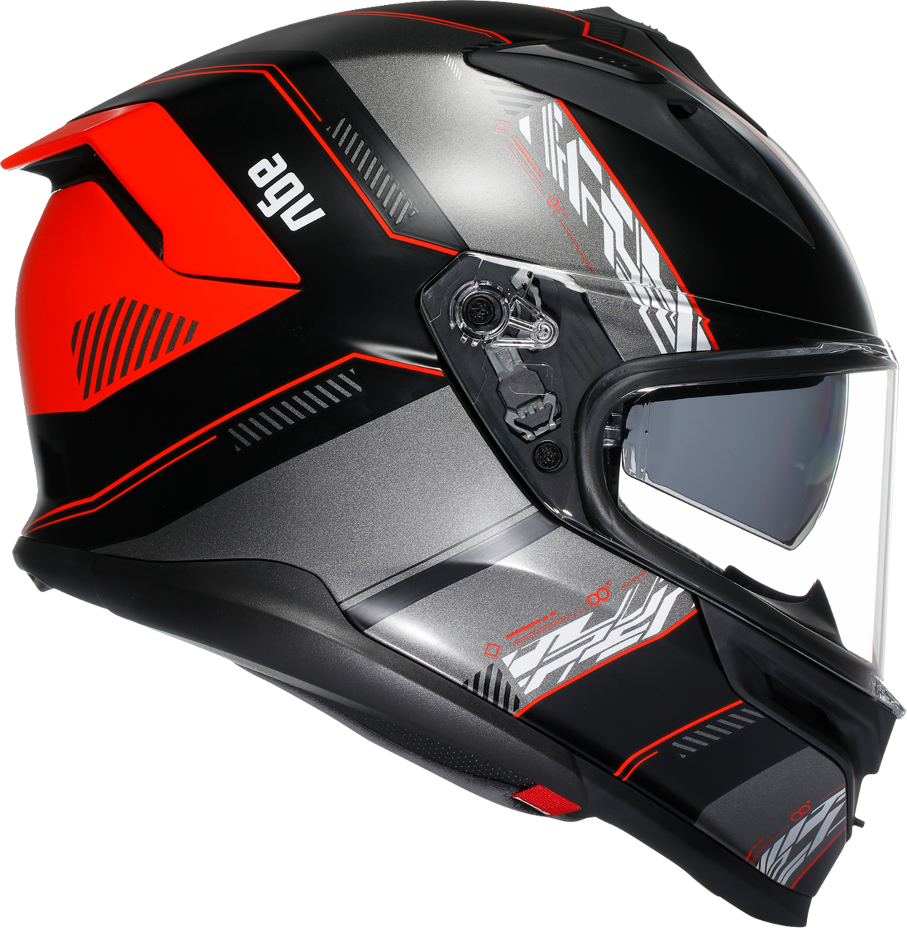 AGV K7 Helmet - Kyber - Matte Black/Red - Large 2118399004-008-L