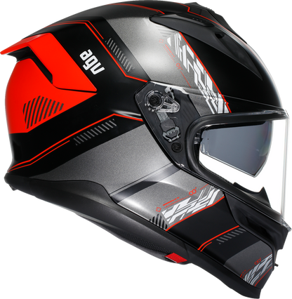 AGV K7 Helmet - Kyber - Matte Black/Red - Large 2118399004-008-L
