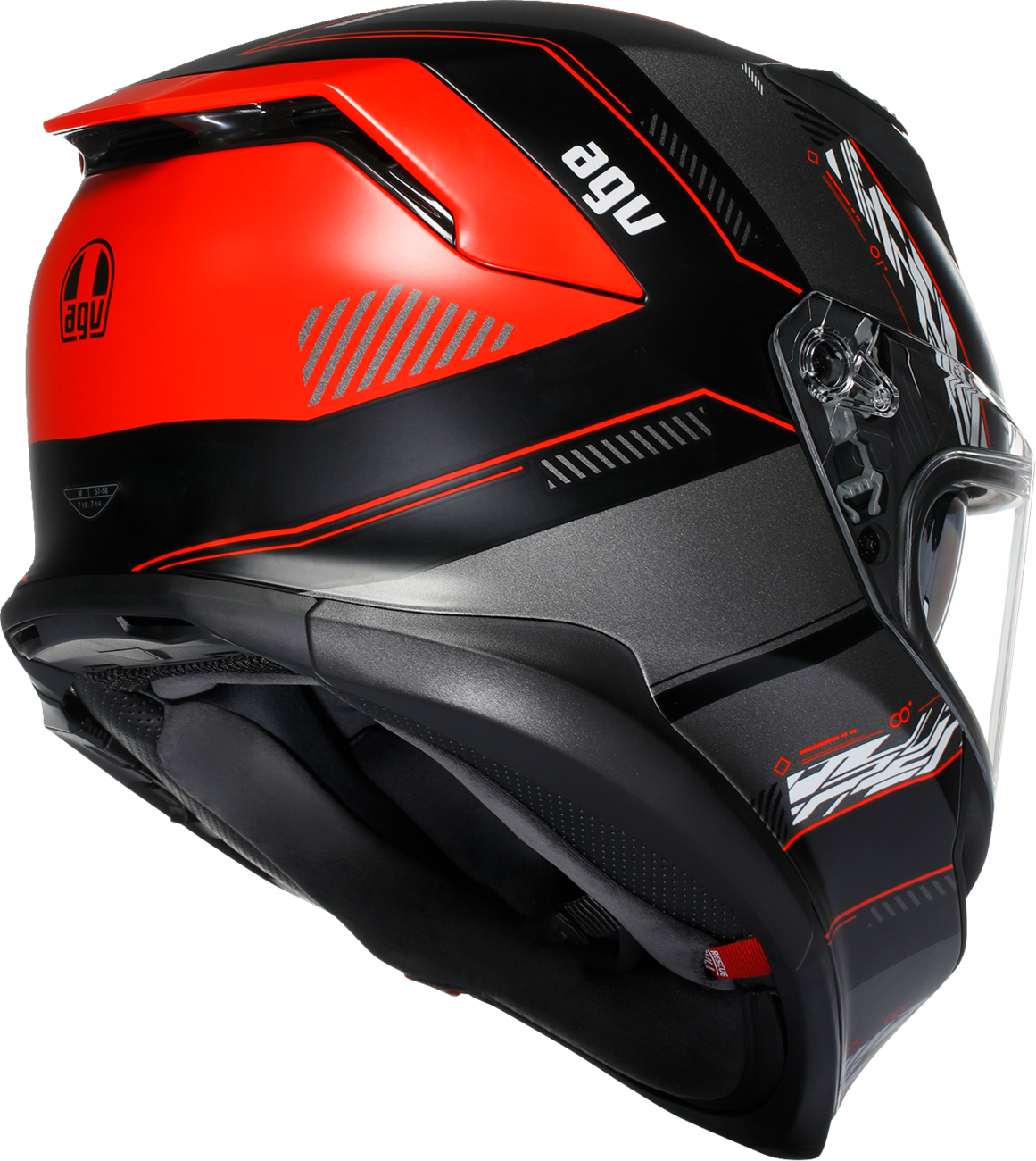 AGV K7 Helmet - Kyber - Matte Black/Red - 2XL 2118399004-008-XXL