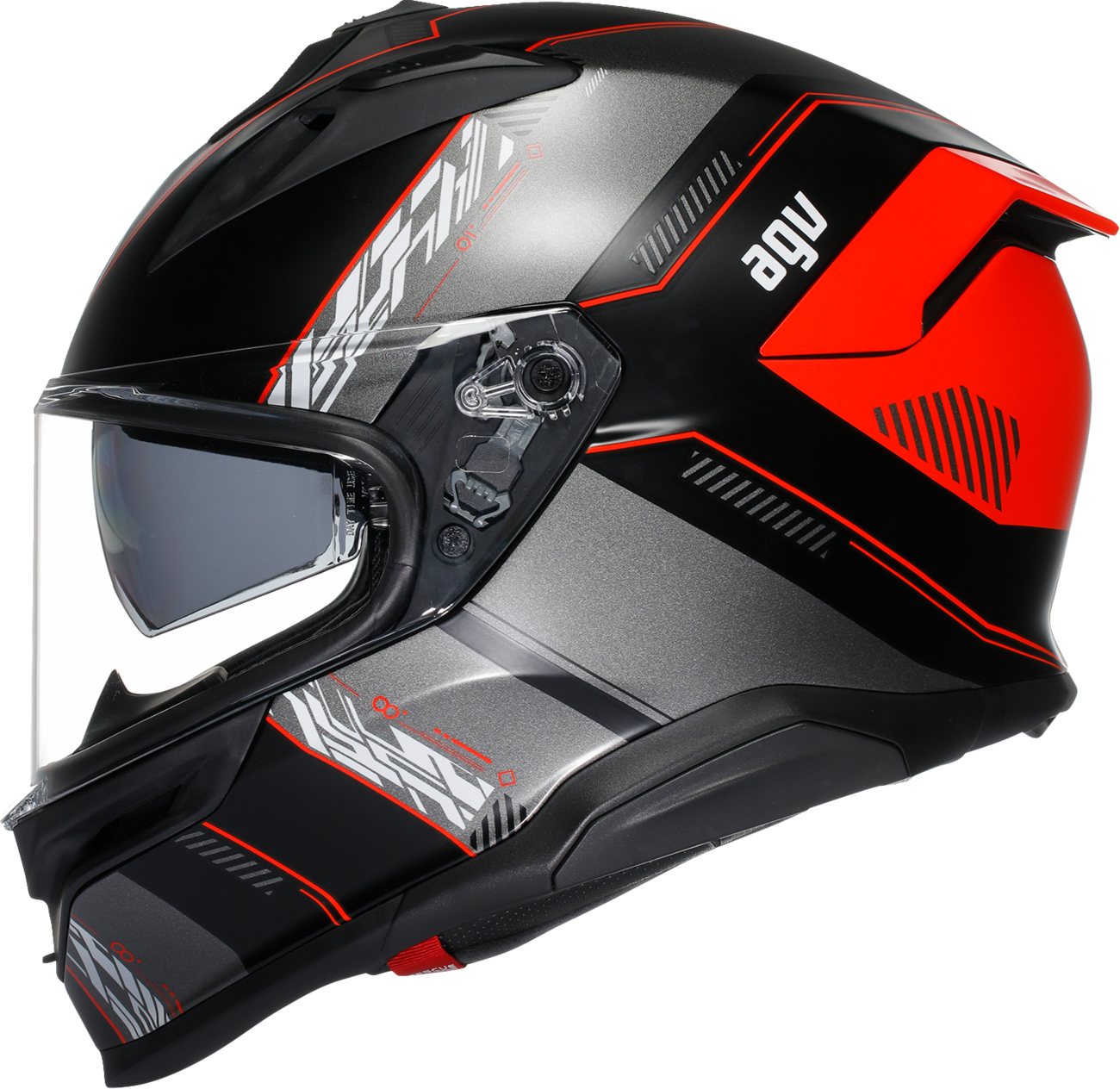 AGV K7 Helmet - Kyber - Matte Black/Red - 2XL 2118399004-008-XXL