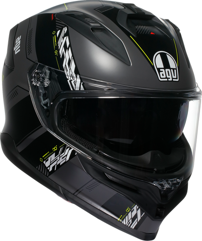 AGV K7 Helmet - Kyber - Matte Gray/Yellow Fluo - XL 2118399004-007-XL