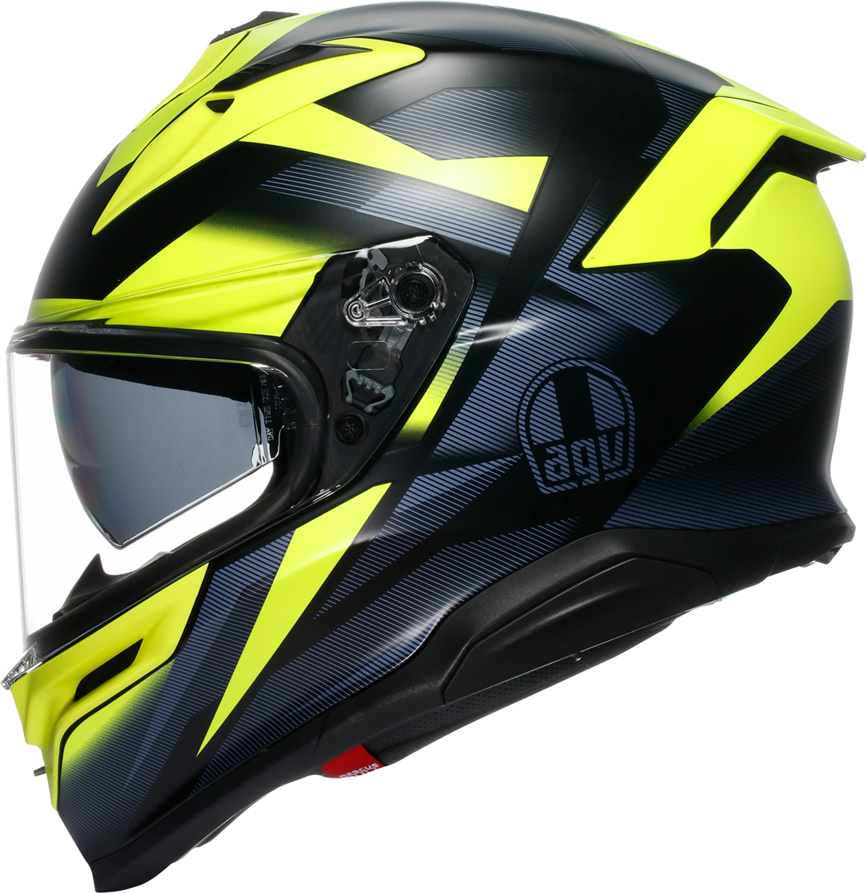 AGV K7 Helmet - Glimpse - Matte Black/Yellow Fluo - Medium 2118399004-006-M