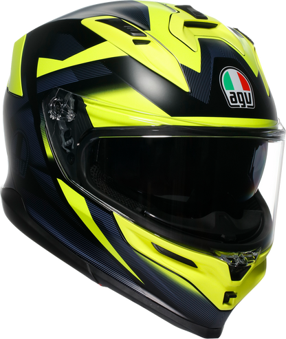 AGV K7 Helmet - Glimpse - Matte Black/Yellow Fluo - 2XL 2118399004-006-XXL