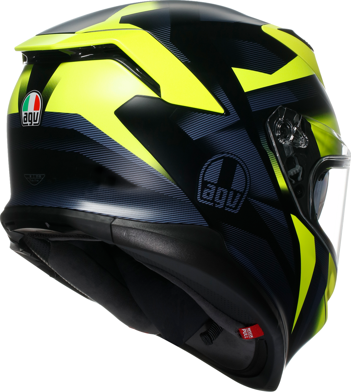 AGV K7 Helmet - Glimpse - Matte Black/Yellow Fluo - 2XL 2118399004-006-XXL