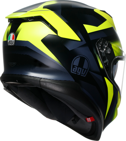 AGV K7 Helmet - Glimpse - Matte Black/Yellow Fluo - 2XL 2118399004-006-XXL
