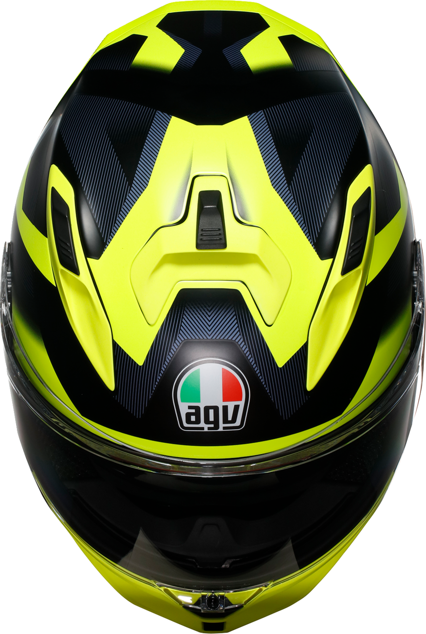 AGV K7 Helmet - Glimpse - Matte Black/Yellow Fluo - 2XL 2118399004-006-XXL