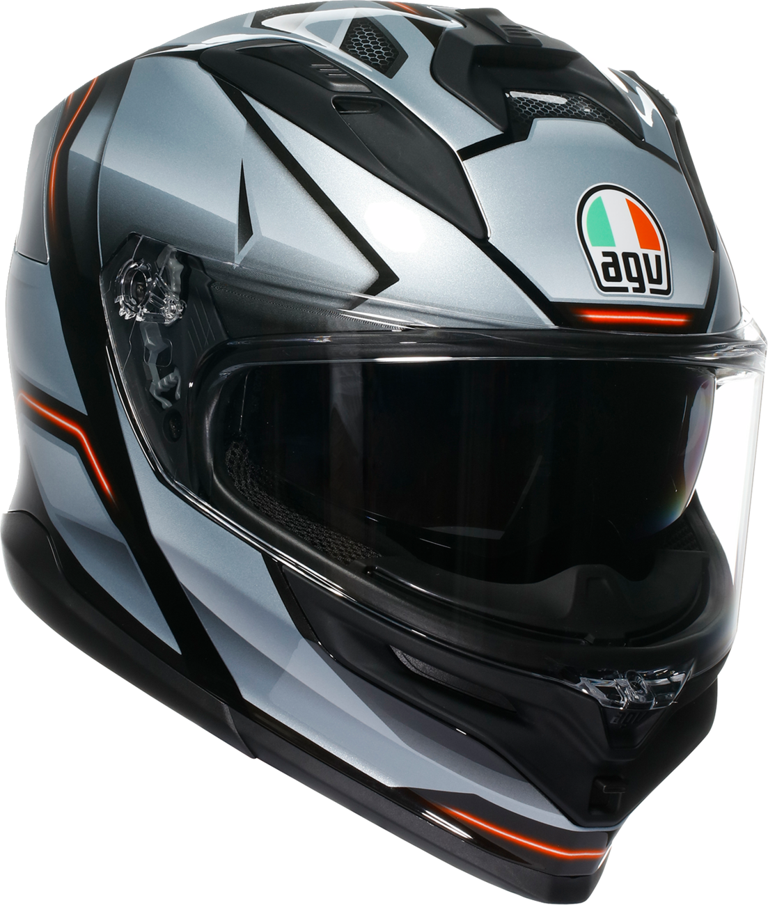 AGV K7 Helmet - Jaeger - Black/Silver - Medium 2118399004-005-M