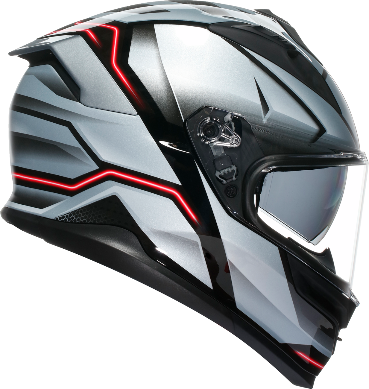 AGV K7 Helmet - Jaeger - Black/Silver - Medium 2118399004-005-M