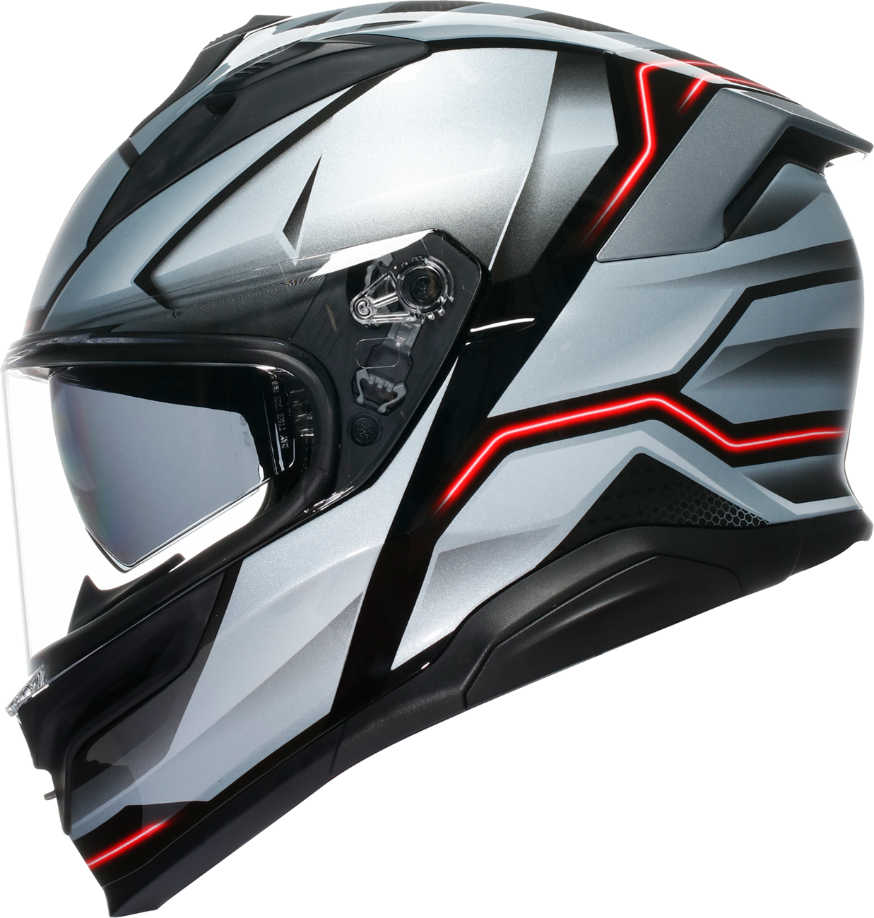 AGV K7 Helmet - Jaeger - Black/Silver - Medium 2118399004-005-M