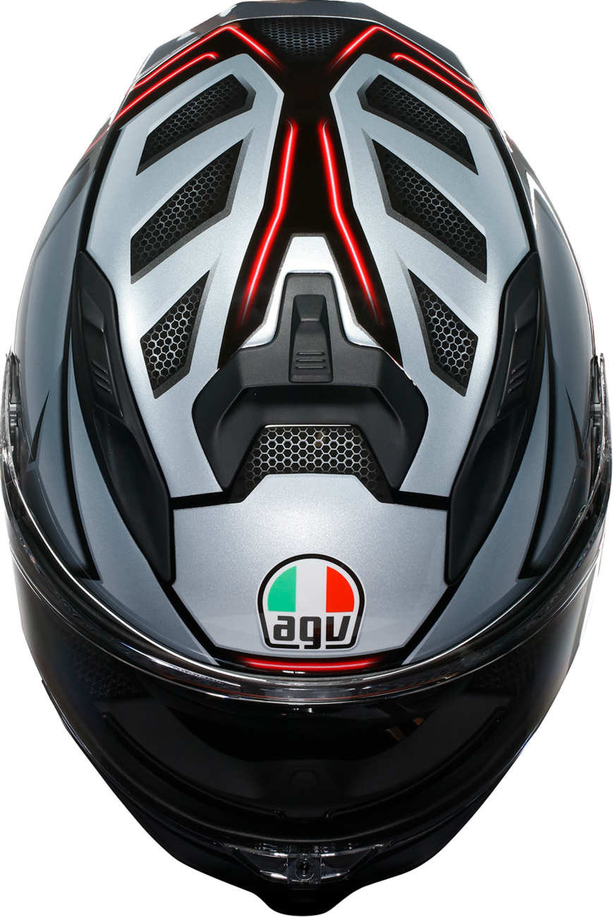AGV K7 Helmet - Jaeger - Black/Silver - Medium 2118399004-005-M