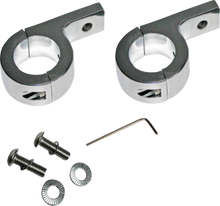 CUSTOM DYNAMICS P-Clamp Mounts - Mount - Fog Light - Chrome - Harley-Davidson® CD-125-C