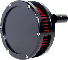 FEULING PARTS BA Slim Air Cleaner Kit - Black - Red Filter - '08-'17 Twin Cam 5453-S