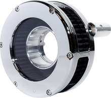 FEULING PARTS BA Slim Air Cleaner Kit - Chrome/Clear - Black Filter - '93-'99 EVO Big Twin 5568-S