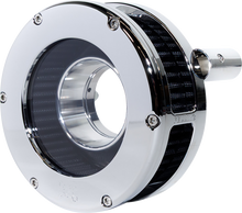 FEULING PARTS BA Slim Air Cleaner Kit - Chrome/Clear - Black Filter - Twin Cam 5548-S