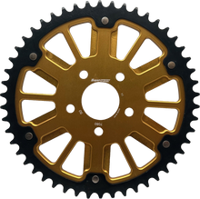 Stealth 49t Rear Sprocket Gld Alum Car  Blk Steel Teeth