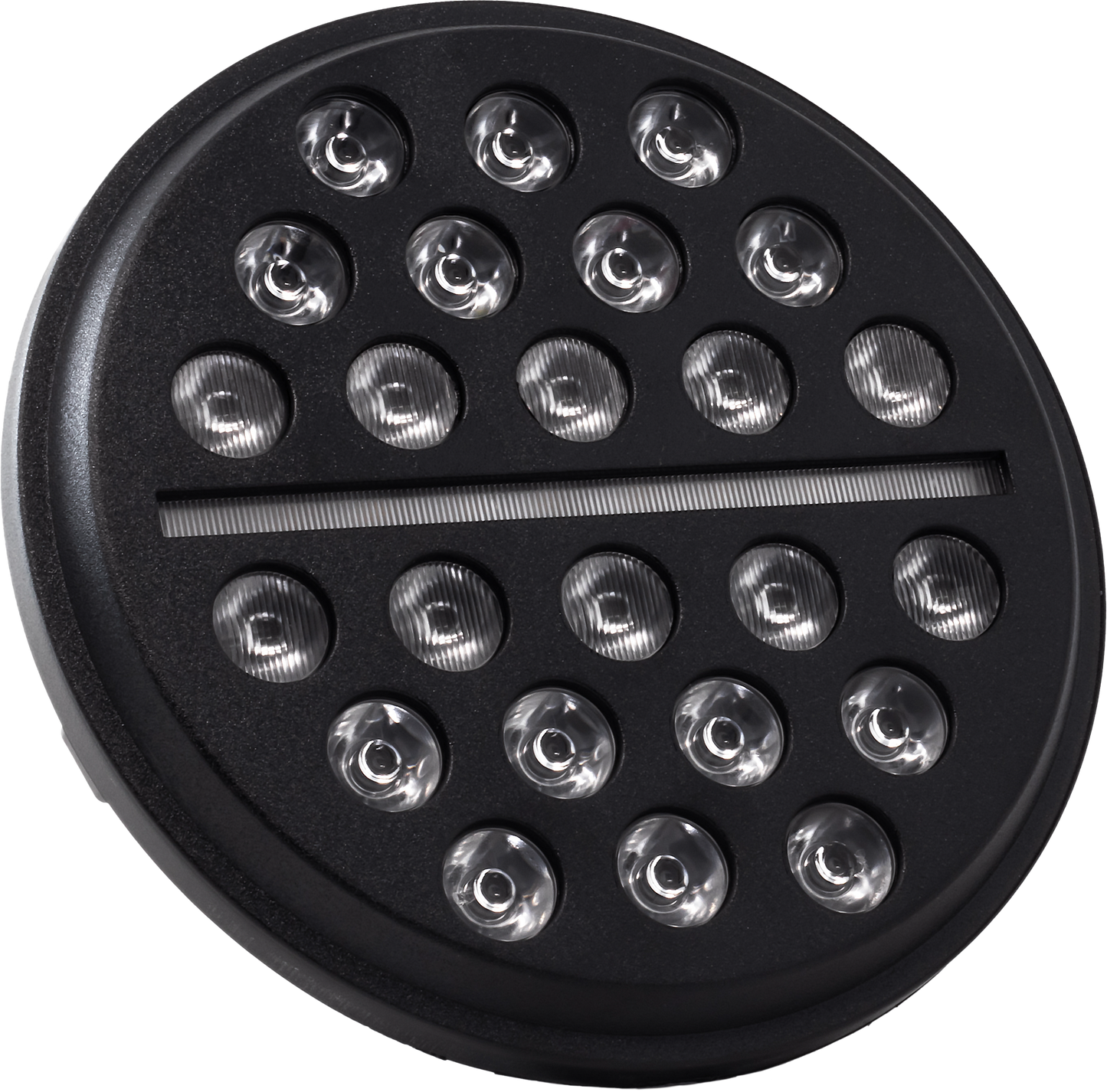 7" Led Buckshot Mini Multi Black W/ Mnt Adapter