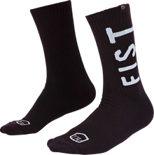 FIST HANDWEAR Crew Socks - Spellout - Black - Large/XL F-SC-01337-L/XL