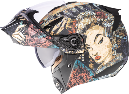 ICON Threshold™ Modular Helmet - Odokuro - Black - XS 0100-2714
