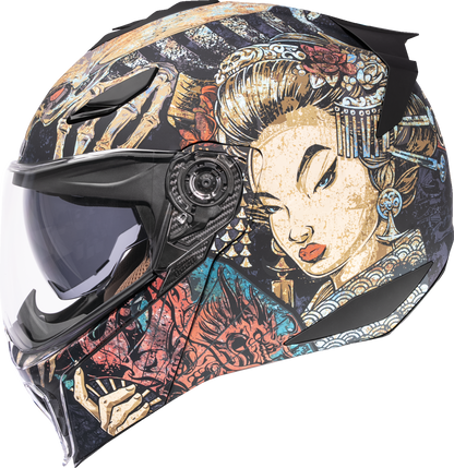 ICON Threshold™ Modular Helmet - Odokuro - Black - Large 0100-2717