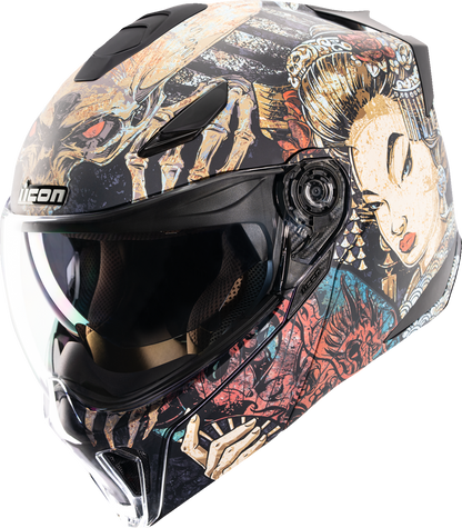 ICON Threshold™ Modular Helmet - Odokuro - Black - 2XL 0100-2719