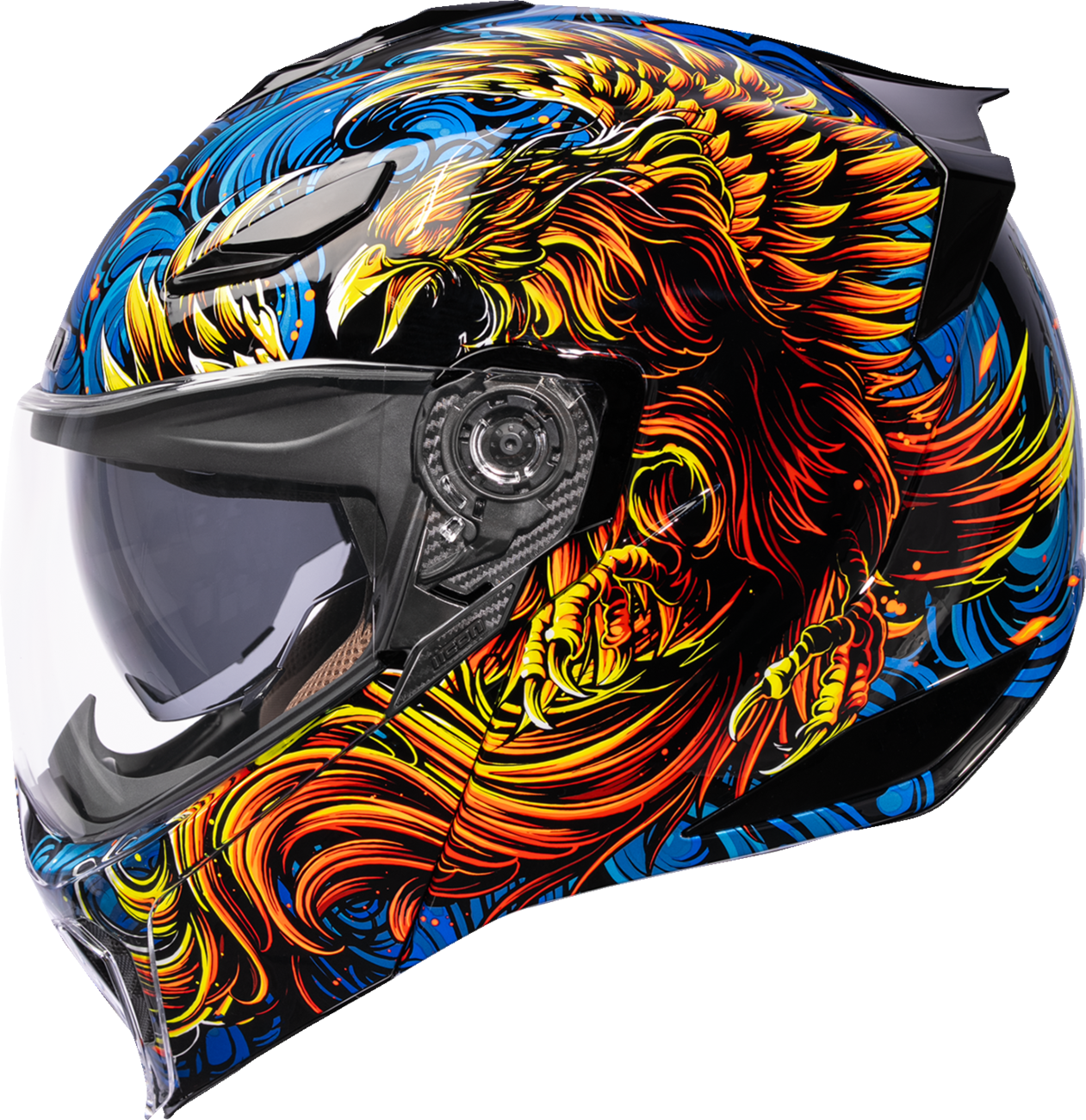 ICON Threshold™ Modular Helmet - Burn Birdie Burn - Blue - XS 0100-2721