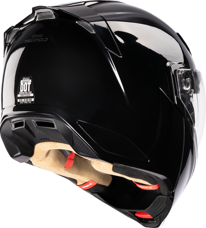 ICON Threshold™ Modular Helmet - Solid - Gloss Black - Large 0100-2814