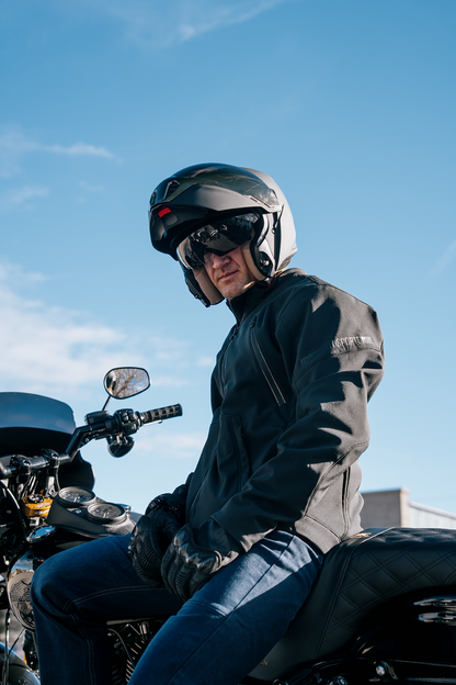 ICON Threshold™ Modular Helmet - Solid - Gloss Black - Large 0100-2814