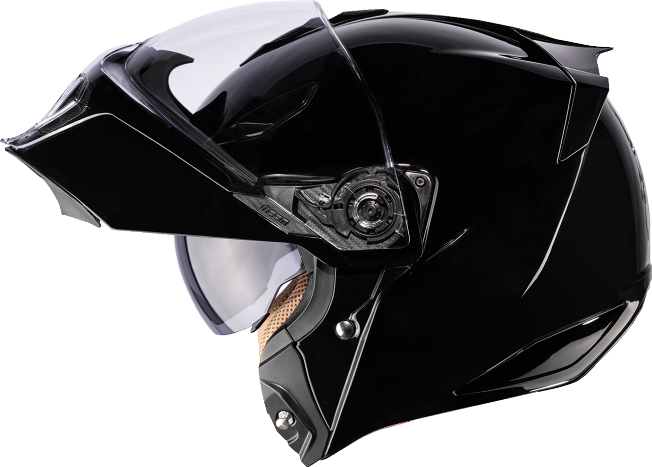 ICON Threshold™ Modular Helmet - Solid - Gloss Black - 2XL 0100-2816
