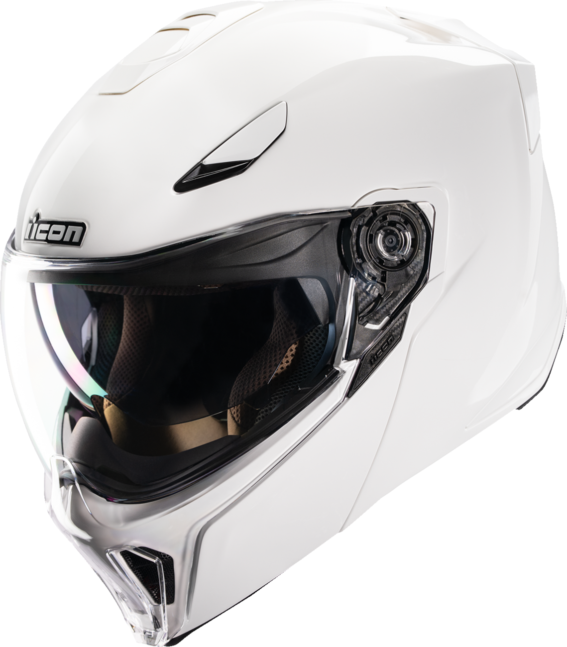 ICON Threshold™ Modular Helmet - Solid - Gloss White - Large 0100-2821