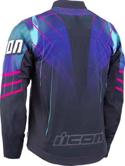 ICON Synthwave Merc3 Lazer Cobra™ Jacket - Black - 3XL 2820-7785