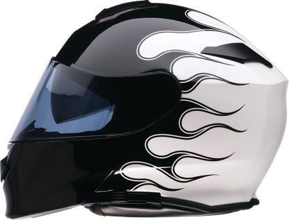 Z1R Solaris 2.0 Modular Helmet - Flame - Black/White - 3XL 0100-2839