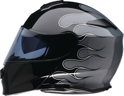 Z1R Solaris 2.0 Modular Helmet - Flame - Black/Gray - 4XL 0100-2842