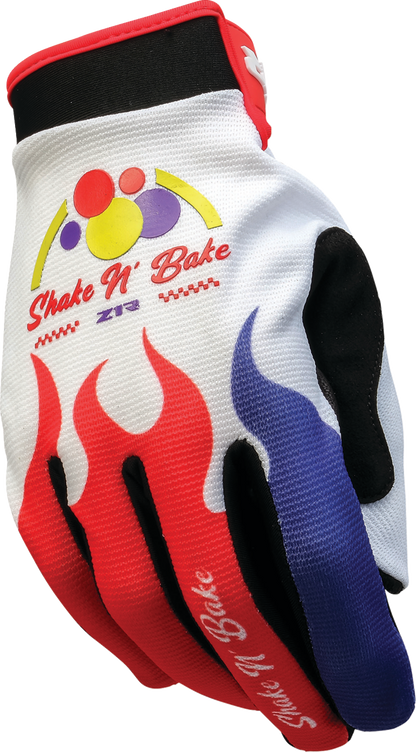 Z1R Z1R Shake N' Bake Moto Gloves - Red/White/Black - Small 33015422