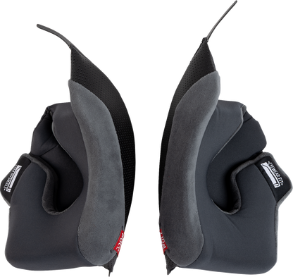 AGV K7 Cheek Pads - Gray/Black - 40 mm 2018500149-629-N