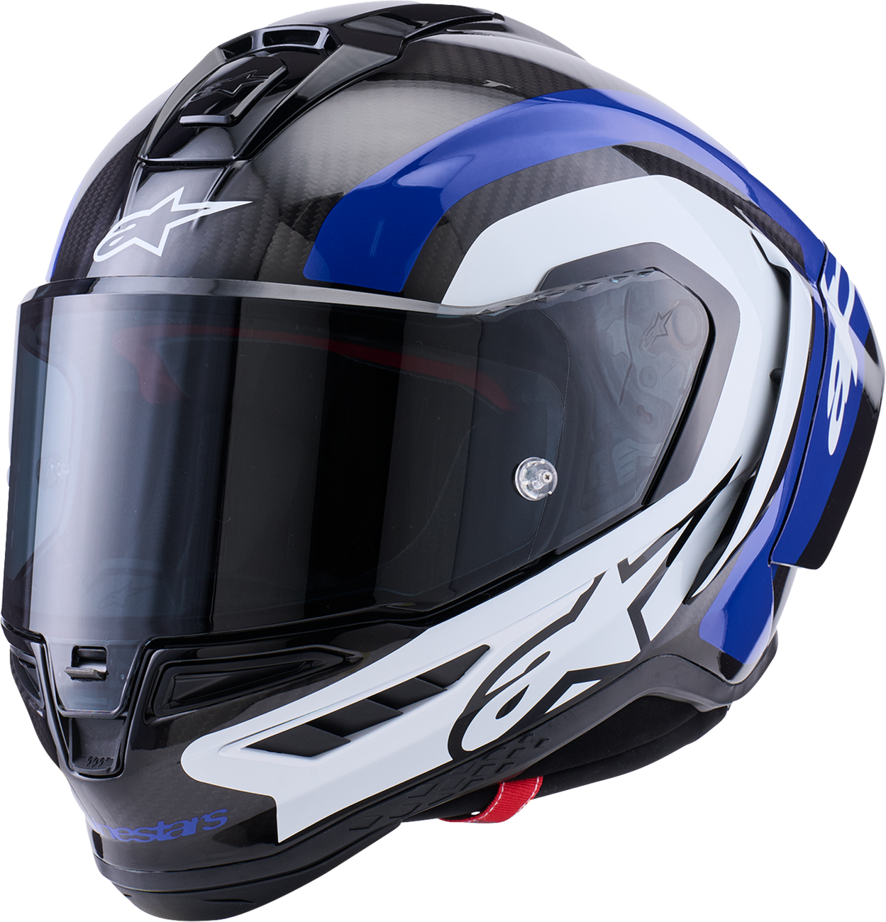 ALPINESTARS Supretech R10 Helmet - 22.06 - Arius - Gloss Black/White/Blue - Large 8203926-1647-L