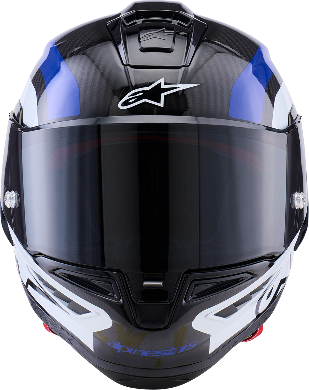ALPINESTARS Supretech R10 Helmet - 22.06 - Arius - Gloss Black/White/Blue - Large 8203926-1647-L