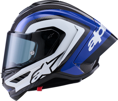 ALPINESTARS Supretech R10 Helmet - 22.06 - Arius - Gloss Black/White/Blue - XS 8203926-1647-XS