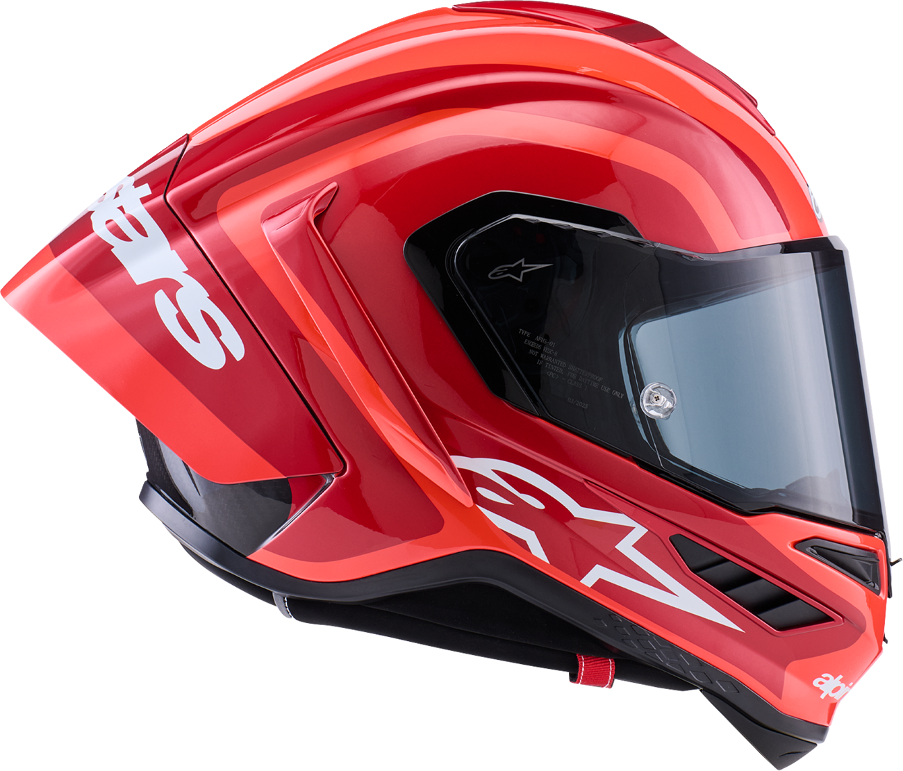 ALPINESTARS Supretech R10 Helmet - 22.06 - Arius - Gloss - Black/White/Double Red - 2XL 8203926-1683-2XL