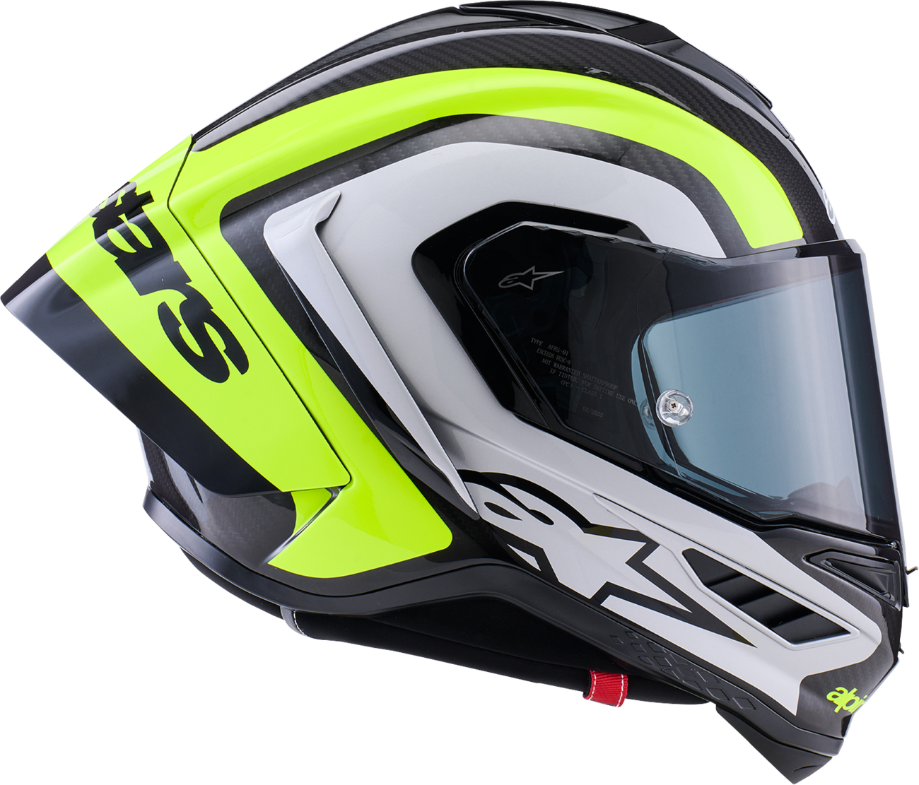 ALPINESTARS Supertech R10 Helmet - 22.06 - Arius - Gloss Black/Silver/Yellow Fluo - Medium 8203926-1699-M