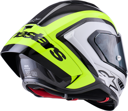 ALPINESTARS Supertech R10 Helmet - 22.06 - Arius - Gloss Black/Silver/Yellow Fluo - Medium 8203926-1699-M