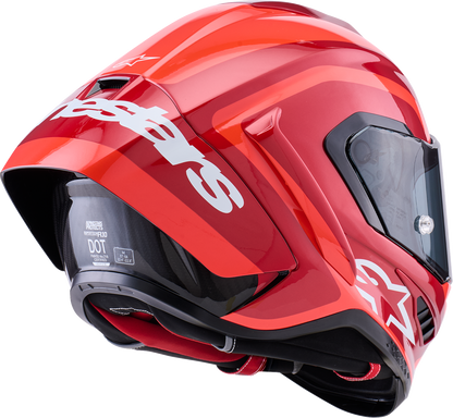 ALPINESTARS Supretech R10 Helmet - 22.06 - Arius - Gloss - Black/White/Double Red - XS 8203926-1683-XS