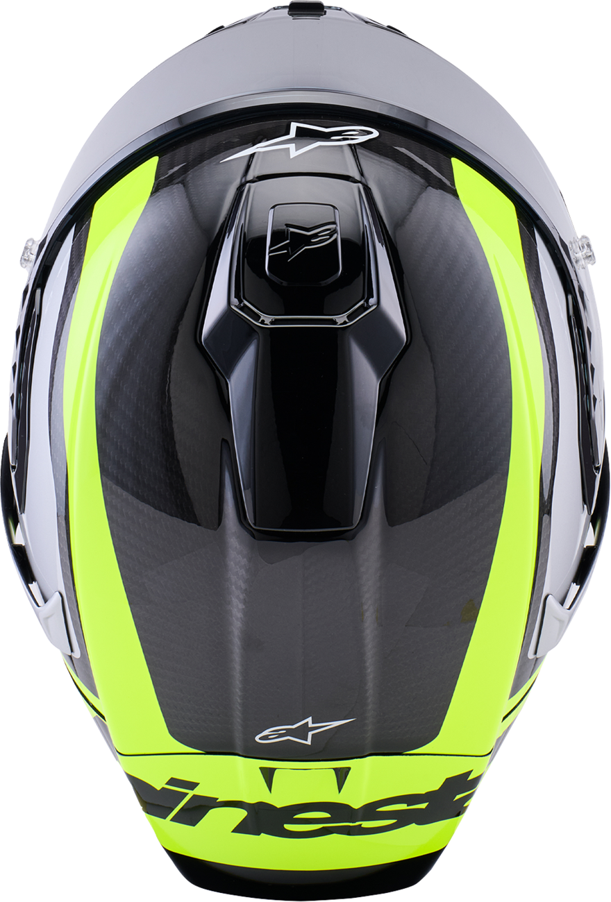 ALPINESTARS Supertech R10 Helmet - 22.06 - Arius - Gloss Black/Silver/Yellow Fluo - XL 8203926-1699-XL