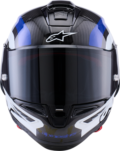 ALPINESTARS Supretech R10 Helmet - 22.06 - Arius - Gloss Black/White/Blue - XL 8203926-1647-XL